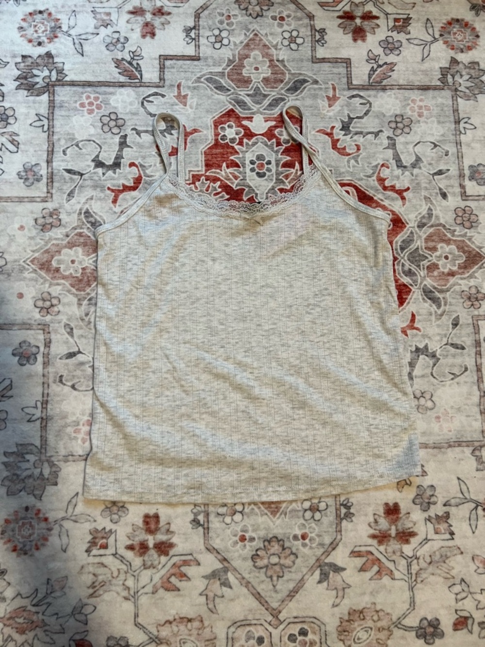 Light Gray Women's Knit Camisole Tank Top